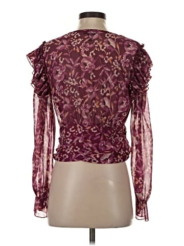 Aqua Long Sleeve Blouse (view 2)