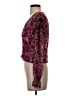 Aqua Burgundy Long Sleeve Blouse Size S - photo 5