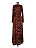ASOS Design Animal Print Orange Casual Dress Size 10 - photo 1