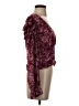 Aqua Burgundy Long Sleeve Blouse Size S - photo 4