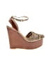 7 For All Mankind Brown Wedges Size 6 - photo 1