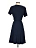 Basic Editions Solid Blue Casual Dress Size S - photo 2