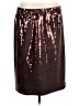 J.Jill 100% Polyester Metallic Brown Formal Skirt Size L - photo 1