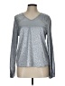 ePretty 100% Polyester Metallic Silver Long Sleeve Top Size L - photo 1