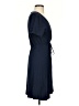 Basic Editions Solid Blue Casual Dress Size S - photo 4