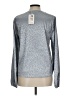 ePretty 100% Polyester Metallic Silver Long Sleeve Top Size L - photo 2