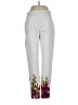 Versona Graphic White Casual Pants Size 6 - photo 1