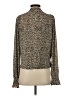 MNG 100% Polyester Brown Long Sleeve Blouse Size S - photo 2
