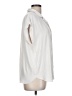Banana Republic 100% Polyester Ivory Short Sleeve Blouse Size L - photo 4