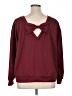 Lyaner 100% Polyester Burgundy Pullover Sweater Size 1X - photo 2