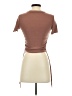 Zara Brown Short Sleeve Top Size S - photo 2
