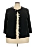 Unbranded 100% Acrylic Solid Black Cardigan Size 3X - photo 1