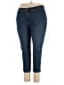Gloria Vanderbilt Solid Blue Jeans Size 18 - photo 1