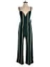 Express Stripes Green Jumpsuit Size S - photo 1