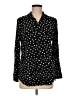 Chico's Polka Dots Black Long Sleeve Blouse Size Med (1) - photo 1