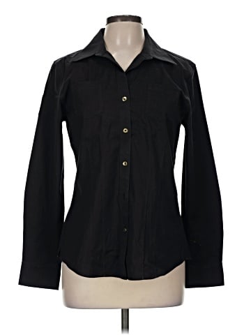 Foxcroft Long Sleeve Button-Down Shirt (view 1)