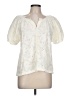 Calypso St. Barth 100% Cotton Ivory Short Sleeve Blouse Size Lg (2) - photo 1