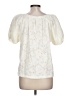 Calypso St. Barth 100% Cotton Ivory Short Sleeve Blouse Size Lg (2) - photo 2