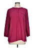 JM Collection 100% Polyester Burgundy 3/4 Sleeve Blouse Size L - photo 1