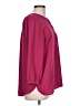 JM Collection 100% Polyester Burgundy 3/4 Sleeve Blouse Size L - photo 4