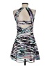 Parker 100% Polyester Graphic Silver Cocktail Dress Size S - photo 2