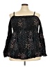 Torrid Black 3/4 Sleeve Blouse Size 3X Plus (3) - photo 1