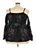 Torrid Black 3/4 Sleeve Blouse Size 3X Plus (3) - photo 2