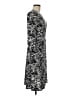 BCBGMAXAZRIA Print Gray Casual Dress Size M - photo 4
