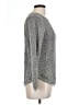Eight Eight Eight 100% Cotton Chevron-herringbone Gray Pullover Sweater Size L - photo 4