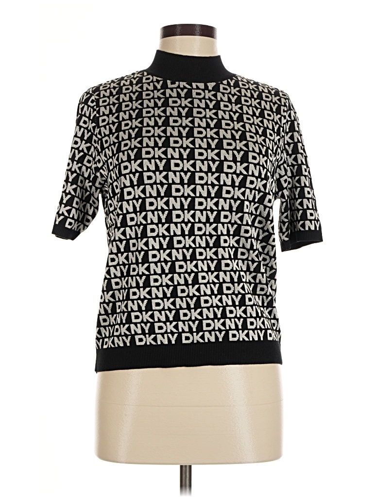 Pre-owned Dkny Jeans Pullover Sweater In Black