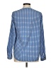 Gap 100% Polyester Blue Long Sleeve Blouse Size M - photo 2