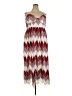 ELOQUII 100% Polyester Chevron-herringbone Red Burgundy Casual Dress Size 18 Plus - photo 1