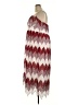 ELOQUII 100% Polyester Chevron-herringbone Red Burgundy Casual Dress Size 18 Plus - photo 5