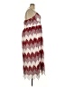 ELOQUII 100% Polyester Chevron-herringbone Red Burgundy Casual Dress Size 18 Plus - photo 4