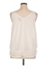 Lane Bryant Polka Dots White Ivory Sleeveless Blouse Size 14 - photo 2