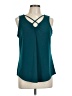 Maurices Teal Sleeveless Blouse Size L - photo 1