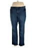 Croft & Barrow Solid Blue Jeans Size 18 - photo 1