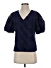 Milly 100% Cotton Blue Short Sleeve Blouse Size S - photo 1