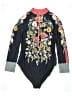 Johnny Was 100% Polyester Floral Blue Black Wetsuit Size 3X - photo 1