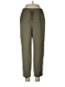 Zara 100% Polyester Solid Green Casual Pants Size L - photo 1