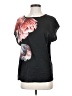 Ted Baker London 100% Lyocell Graphic Black Short Sleeve Top Size 4 (1) - photo 1