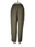 Zara 100% Polyester Solid Green Casual Pants Size L - photo 2