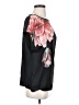 Ted Baker London 100% Lyocell Graphic Black Short Sleeve Top Size 4 (1) - photo 4