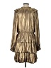 Current Air Metallic Gold Cocktail Dress Size L - photo 2