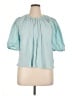 Old Navy 100% Cotton Teal Short Sleeve Blouse Size XL (tall) - photo 1