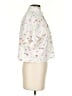 Fabletics Print Ivory Short Sleeve Blouse Size XS - photo 4