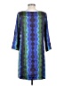 Lesley Evers Argyle Blue Casual Dress Size S - photo 2