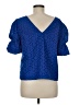 Lilly Pulitzer Blue Short Sleeve Blouse Size M - photo 2