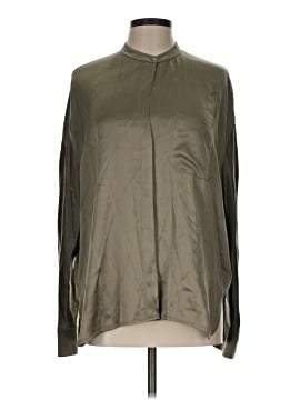 Vince. Long Sleeve Silk Top (view 1)