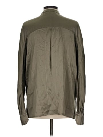 Vince. Long Sleeve Silk Top (view 2)